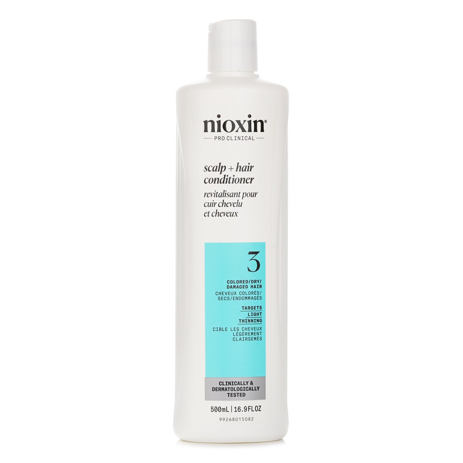 Nioxin 理安善  Density System 3 Scalp Therapy Conditioner (Colored Hair, Light Thinning, Color Safe) 500ml/16.9oz