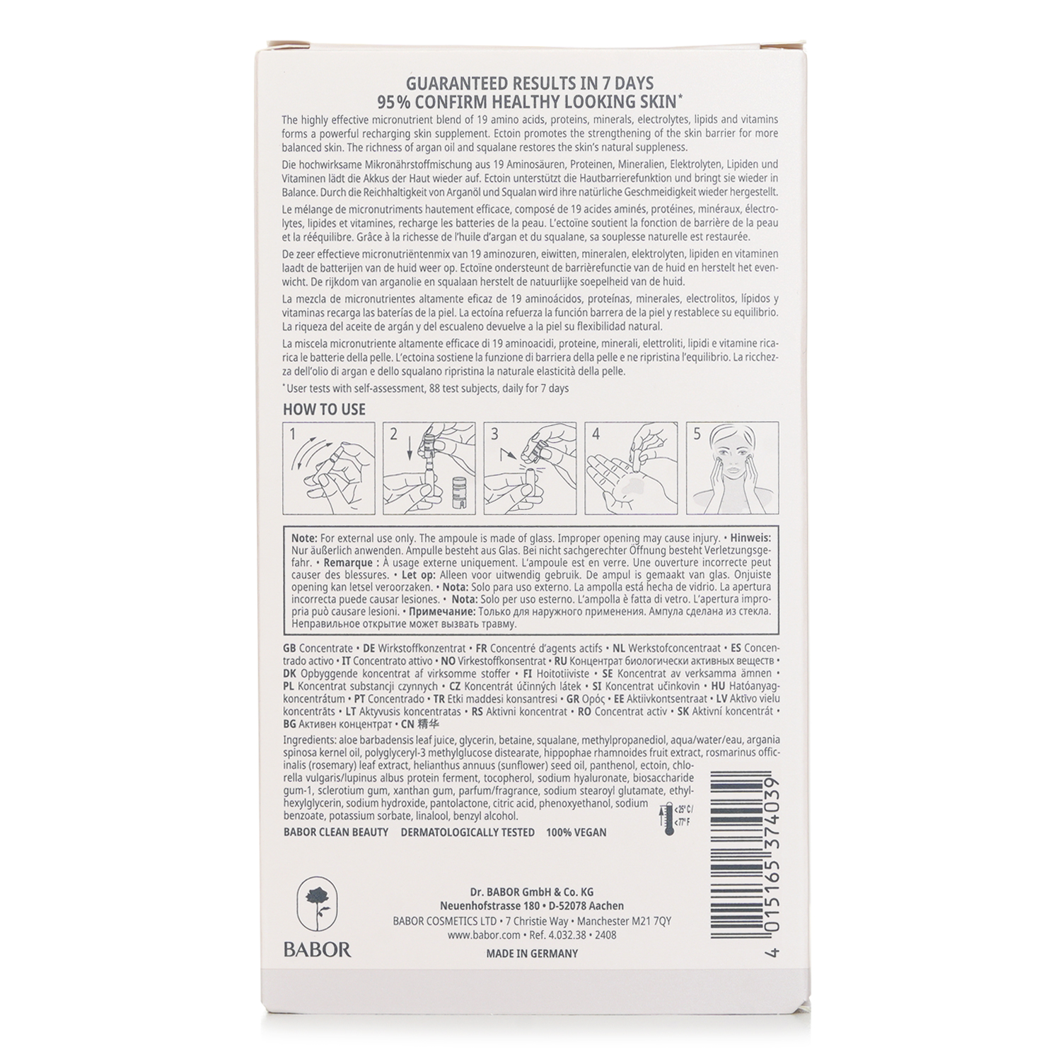 Babor Nutri Restore Ampoule Serum Concentrate 7x 2ml