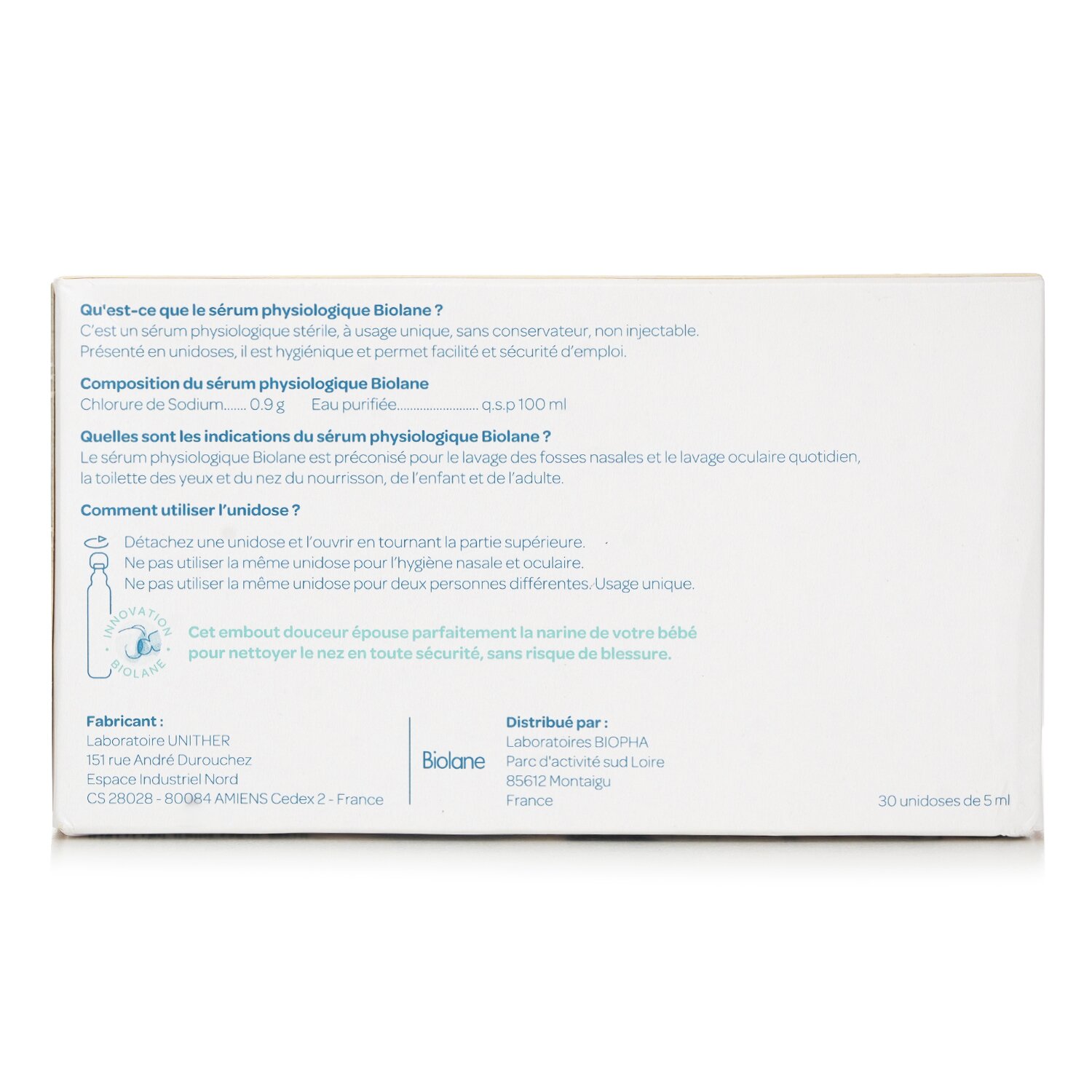 Biolane Physiological Saline Solution 5ml x30pcs