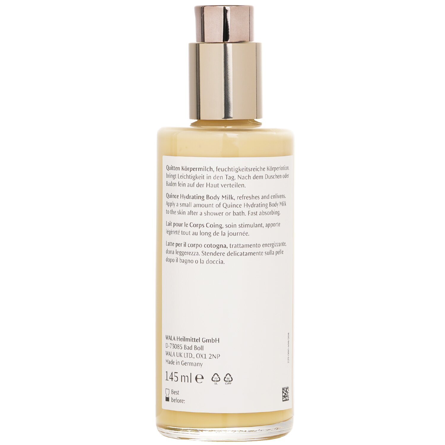 Dr. Hauschka Quince Hydrating Body Milk (Unboxed) 145ml/4.9oz