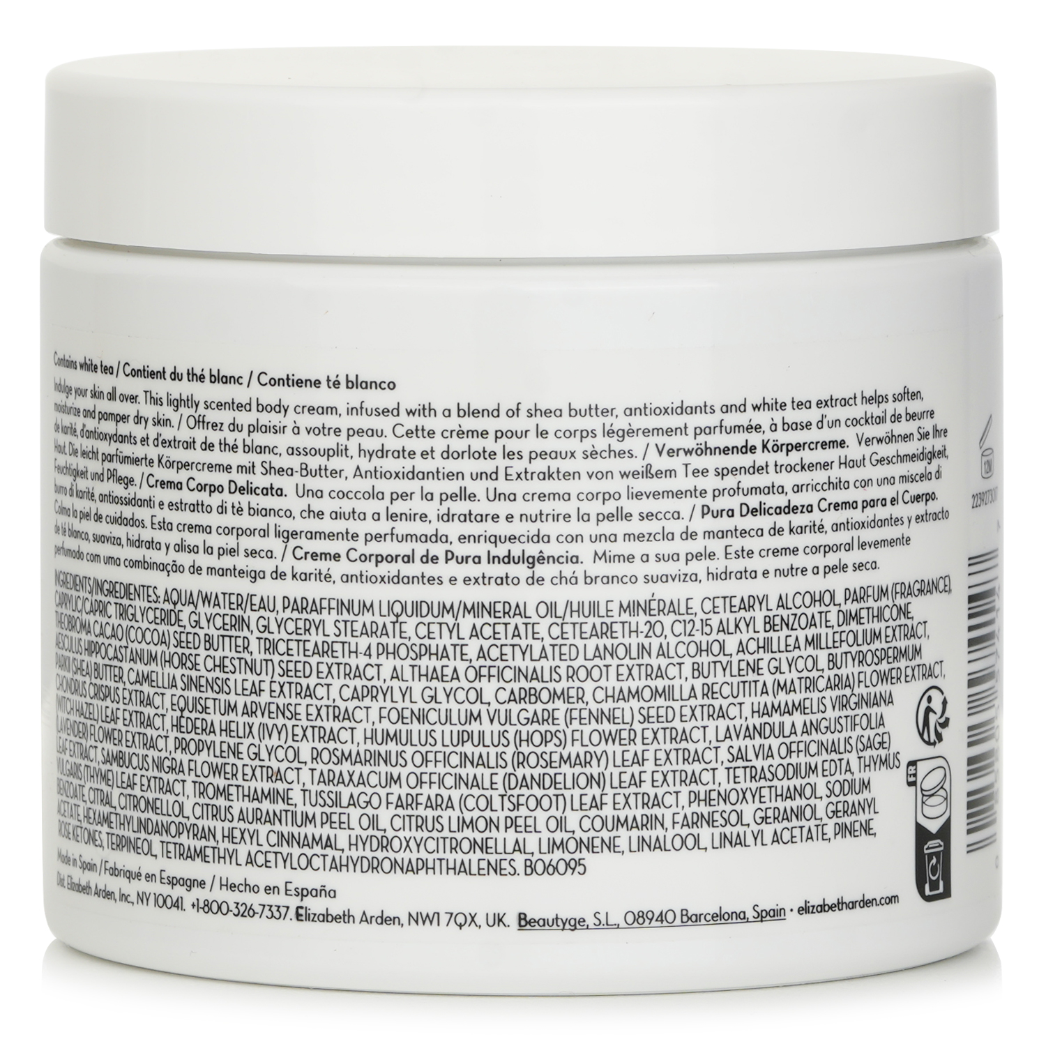 Elizabeth Arden White Tea Ginger Lily Body Cream 400ml