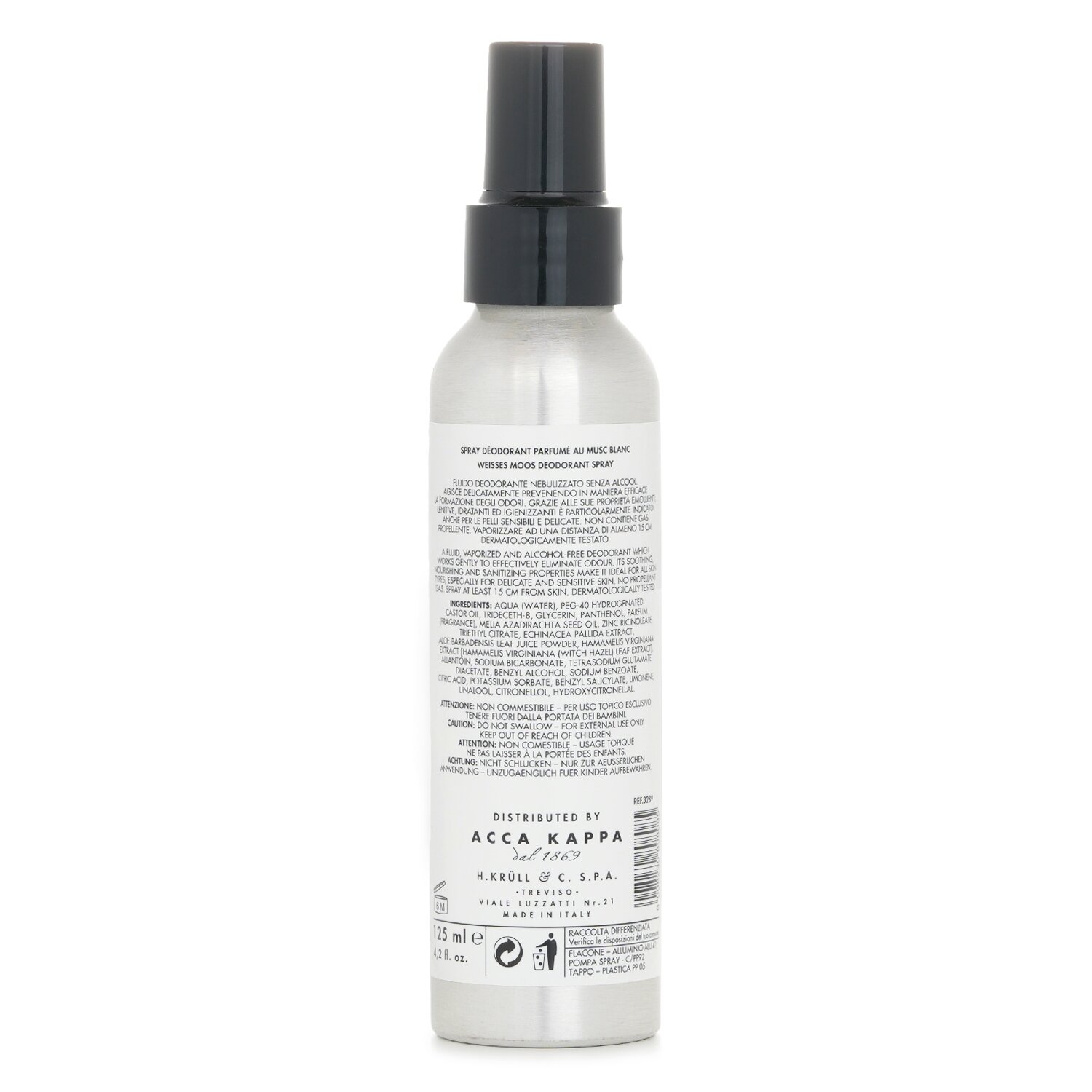 Acca Kappa White Moss Deodorant Spray (Aerosol) 125ml/4.2oz