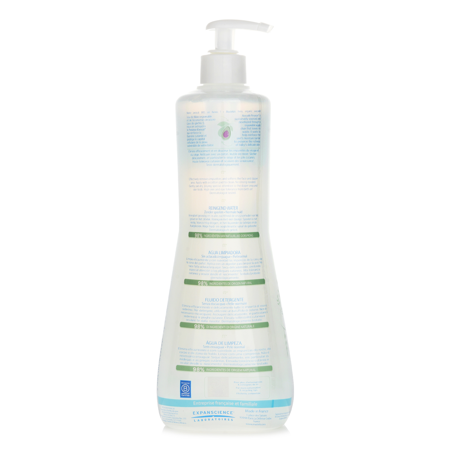 Mustela No Rinse Cleansing Water 750ml