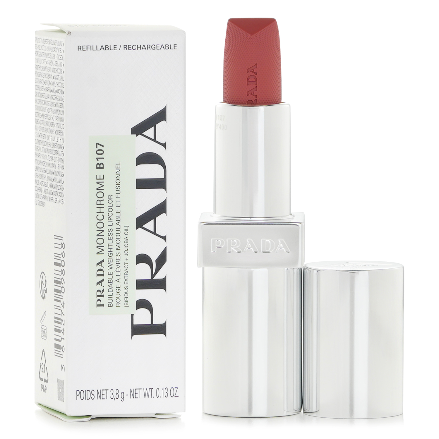 Prada Monochrome Soft Matte Refillable Lipstick 3.8g