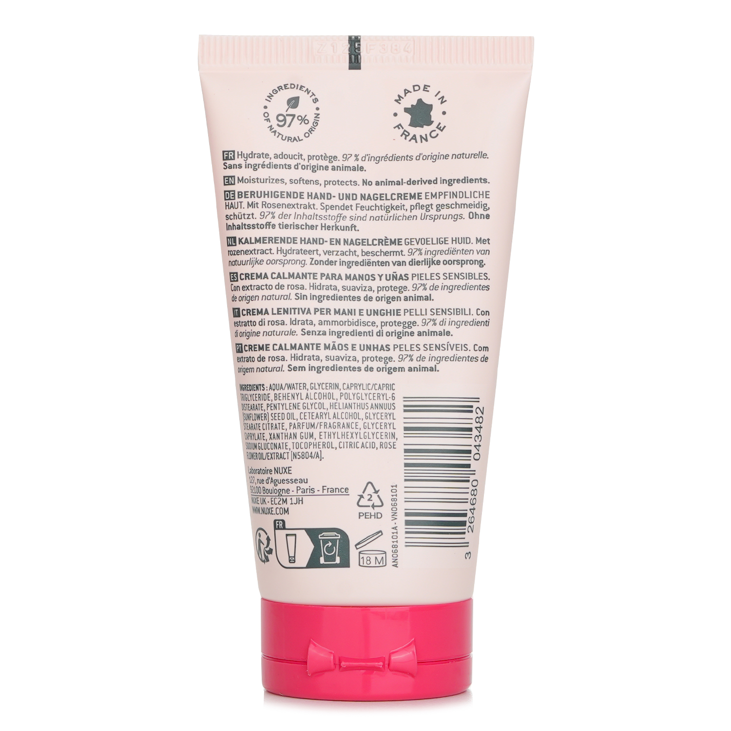 Nuxe Very Rose - Crema Calmante para Manos y Uñas 50ml