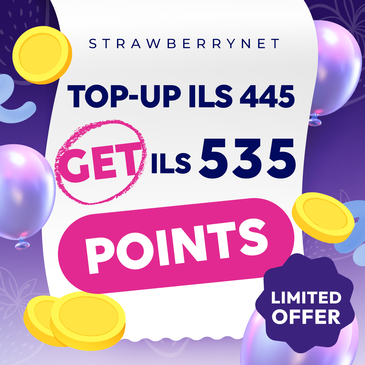 Strawberry Bonus Payback Gift Pack 1pc