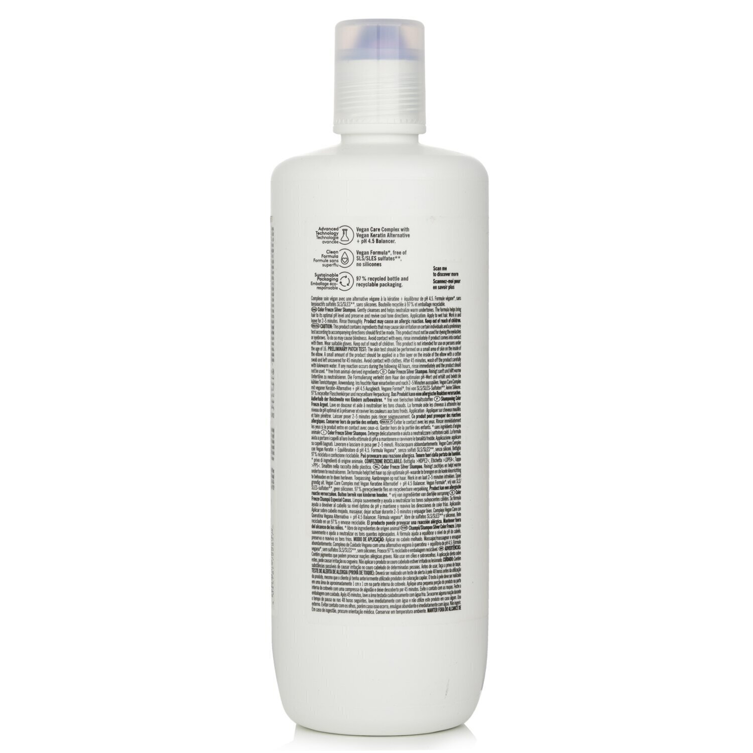 施华蔻  Schwarzkopf BC Bonacure pH 4.5 Color Freeze Silver Shampoo (For Grey & Lightened Hair) (Exp. Date 30 Nov 2025) 1000ml/33.8oz