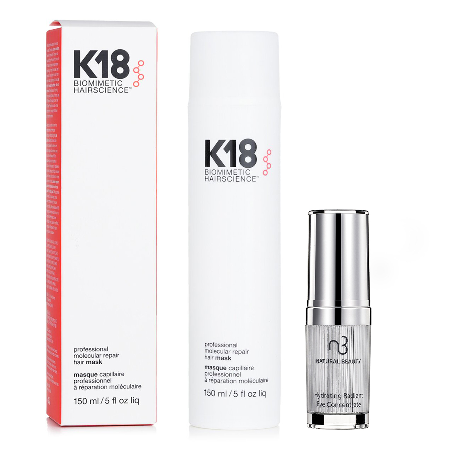 K18 قناع ترميم شعر موليكولي احترافي 150 مل 2pcs