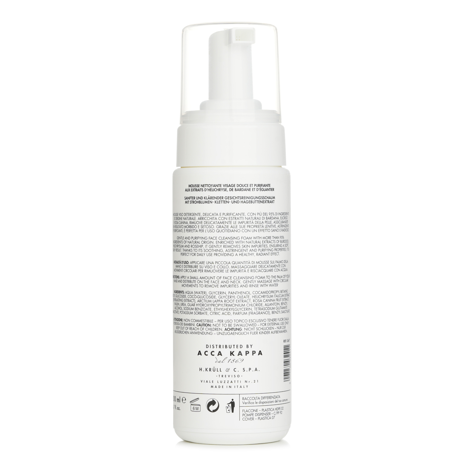 Acca Kappa White Moss Face Cleansing Foam 200ml
