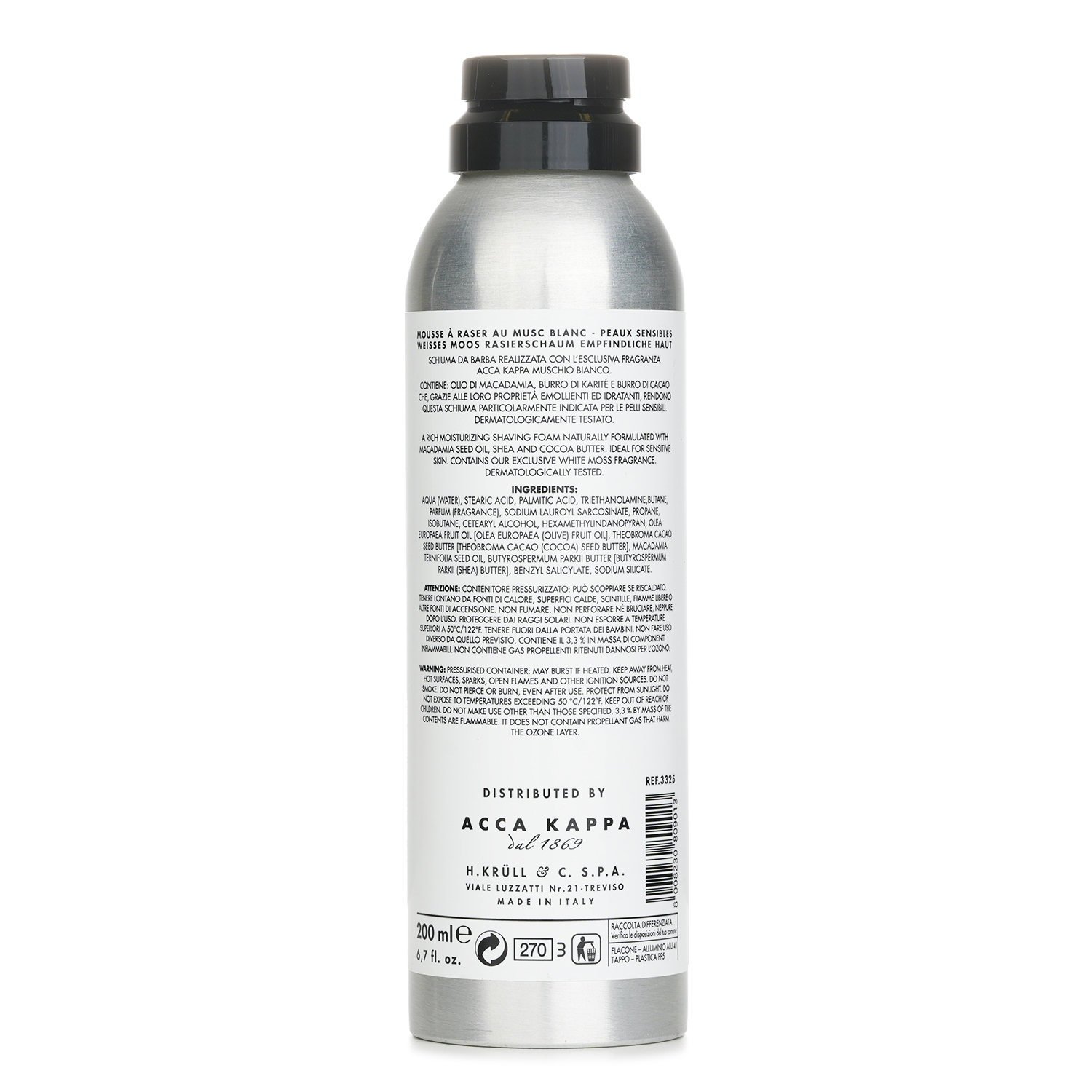 Acca Kappa Пена для бритья Белый Мох 200ml/6.7oz