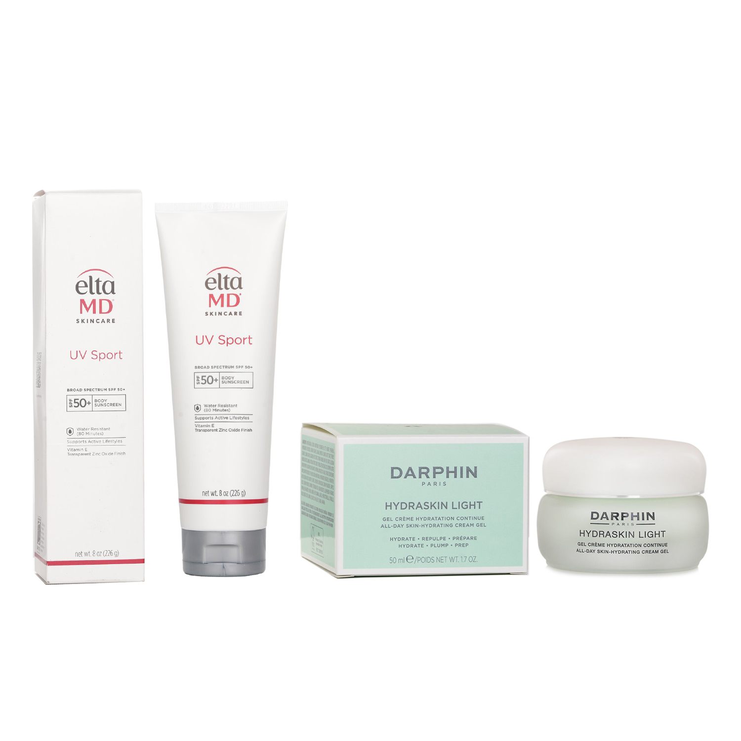 Darphin Darphin Hydraskin Light 50ml X EltaMD UV Sport Broad Spectrum SPF 50 226g 2pcs