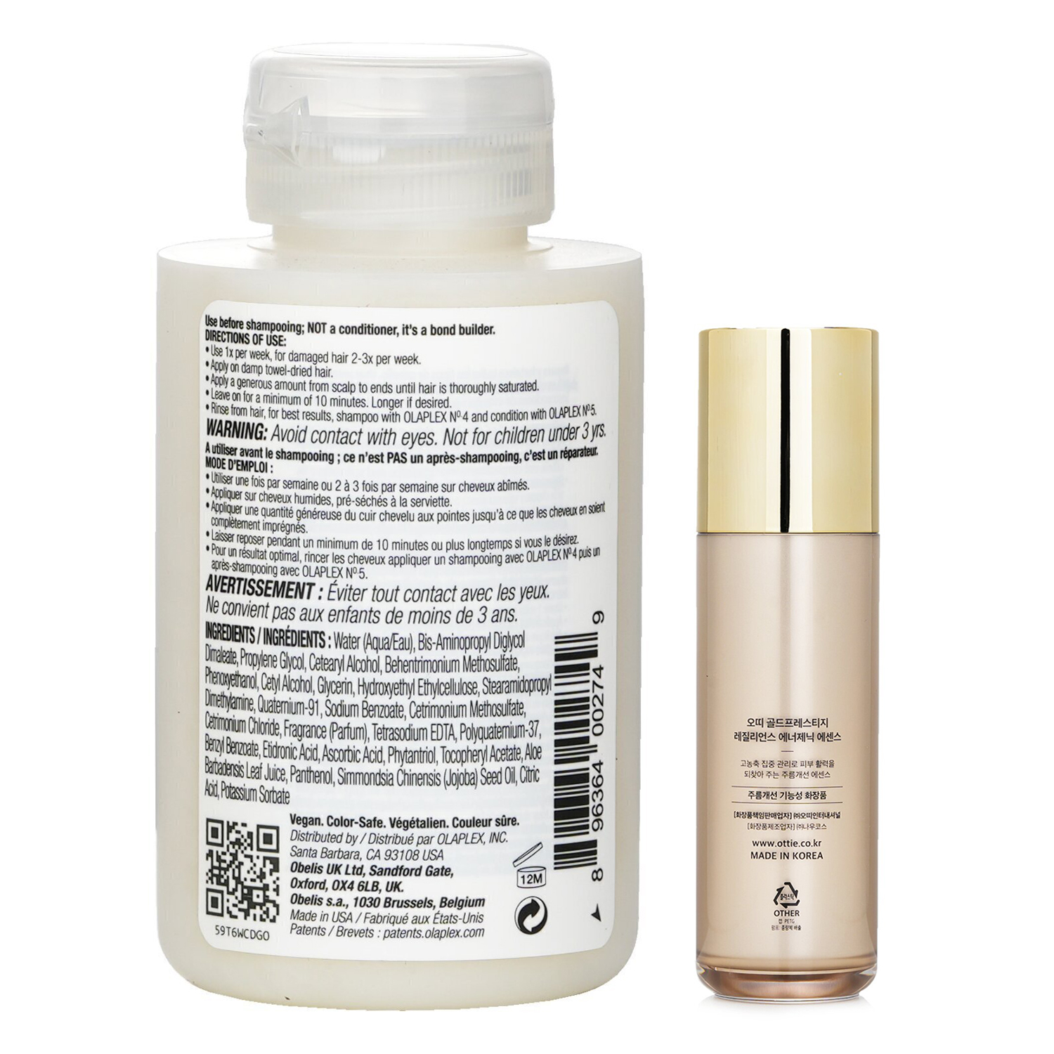 Olaplex Olaplex No. 3 Hair Perfector 100ml X Ottie Gold Prestige Resilience Energetic Essence 50ml 2pcs
