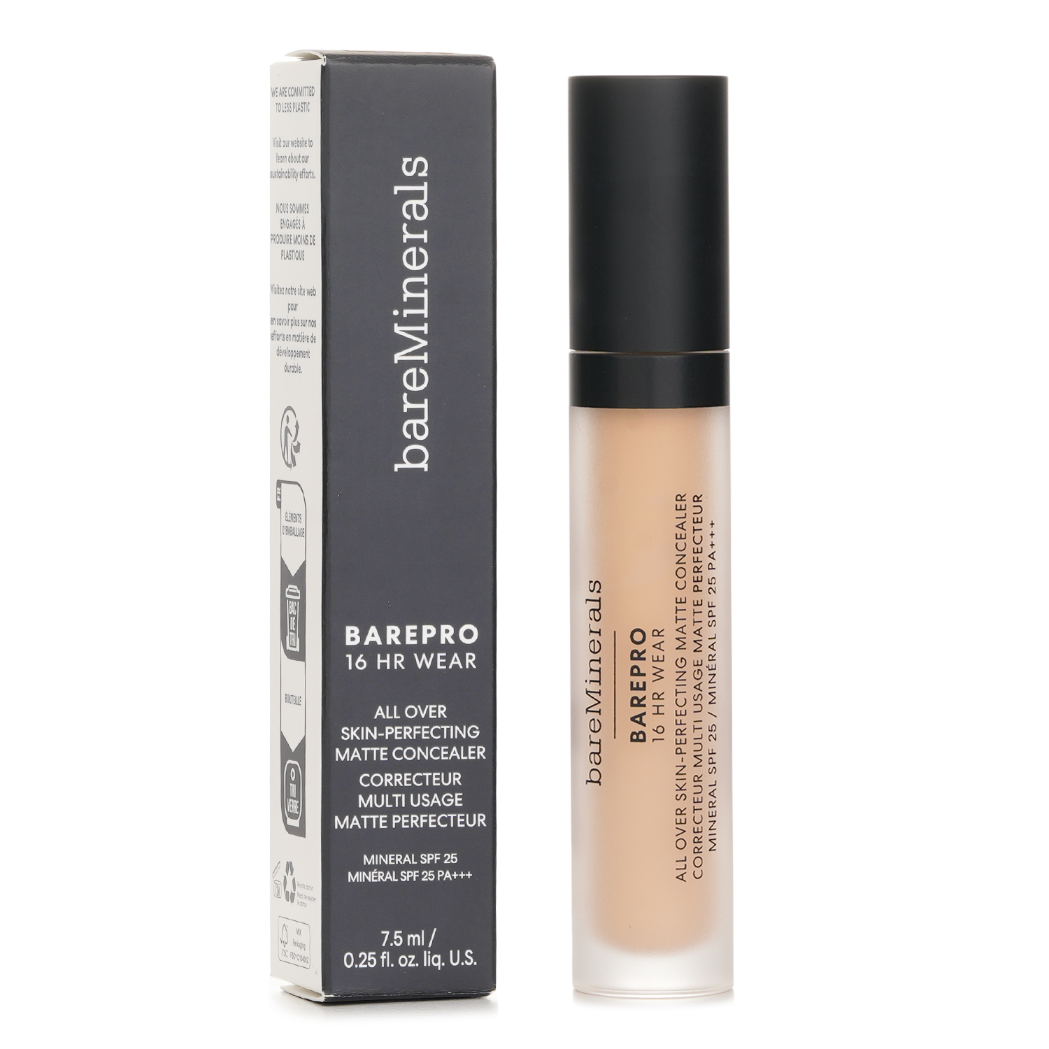 BareMinerals Barepro 16HR קונסילר מאט מושלם לעור בכל הגוף מינרלי SPF 25 7.5ml