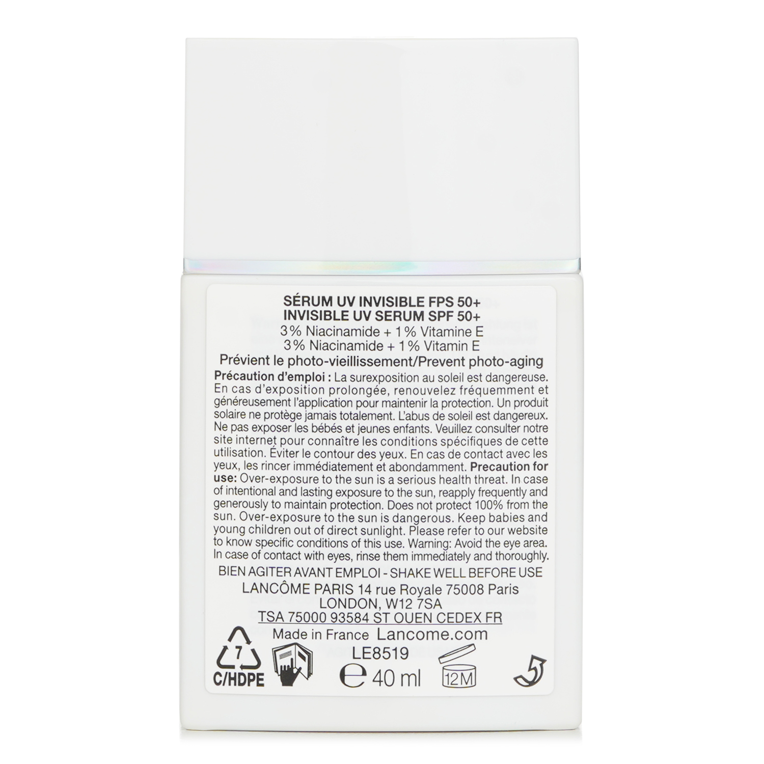 Lancome UV Expert Supra Screen Invisible UV Serum SPF 50+/PA++++ 40ml