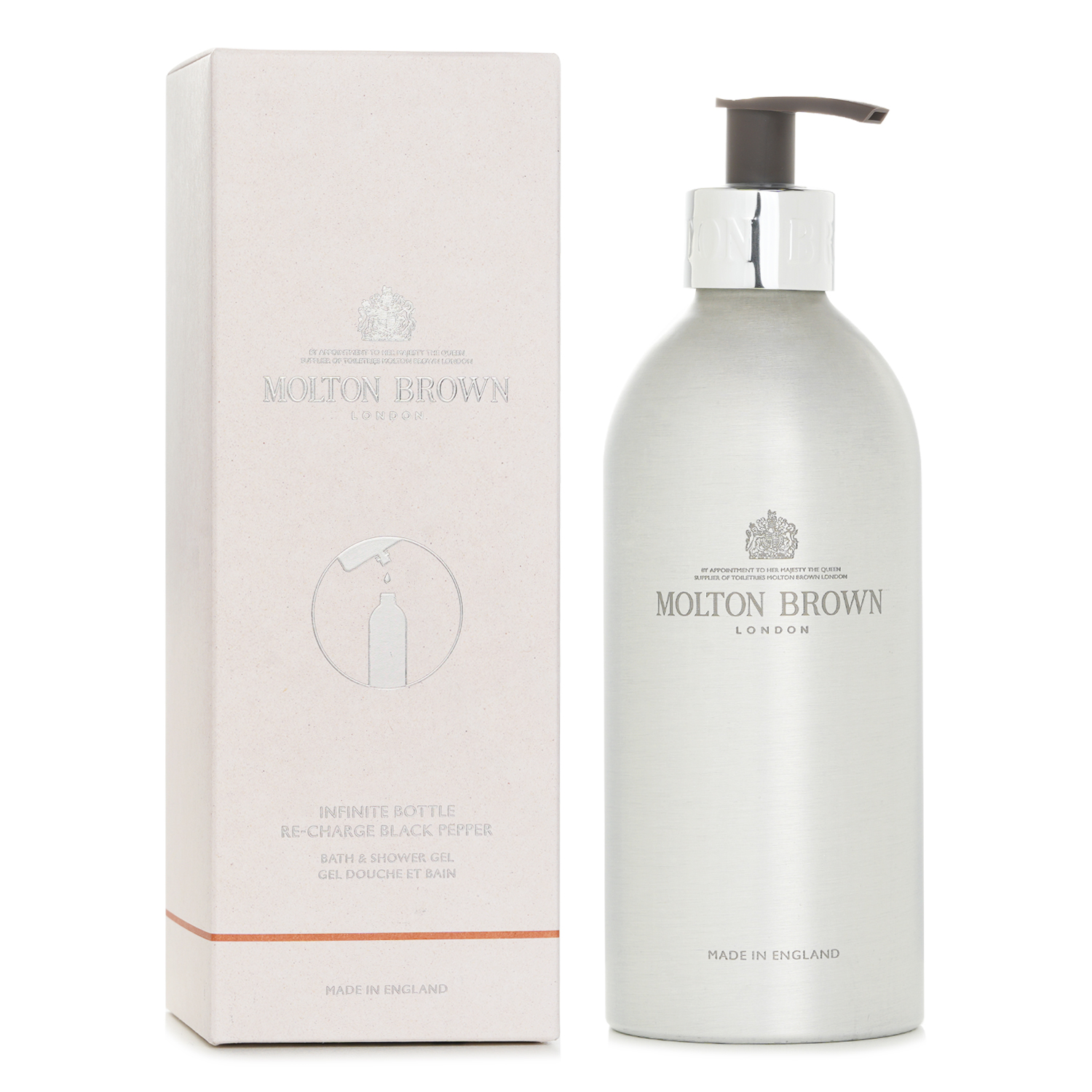 Molton Brown Гель для душа и ванны Infinite Bottle Re-Charge Black Pepper 400ml