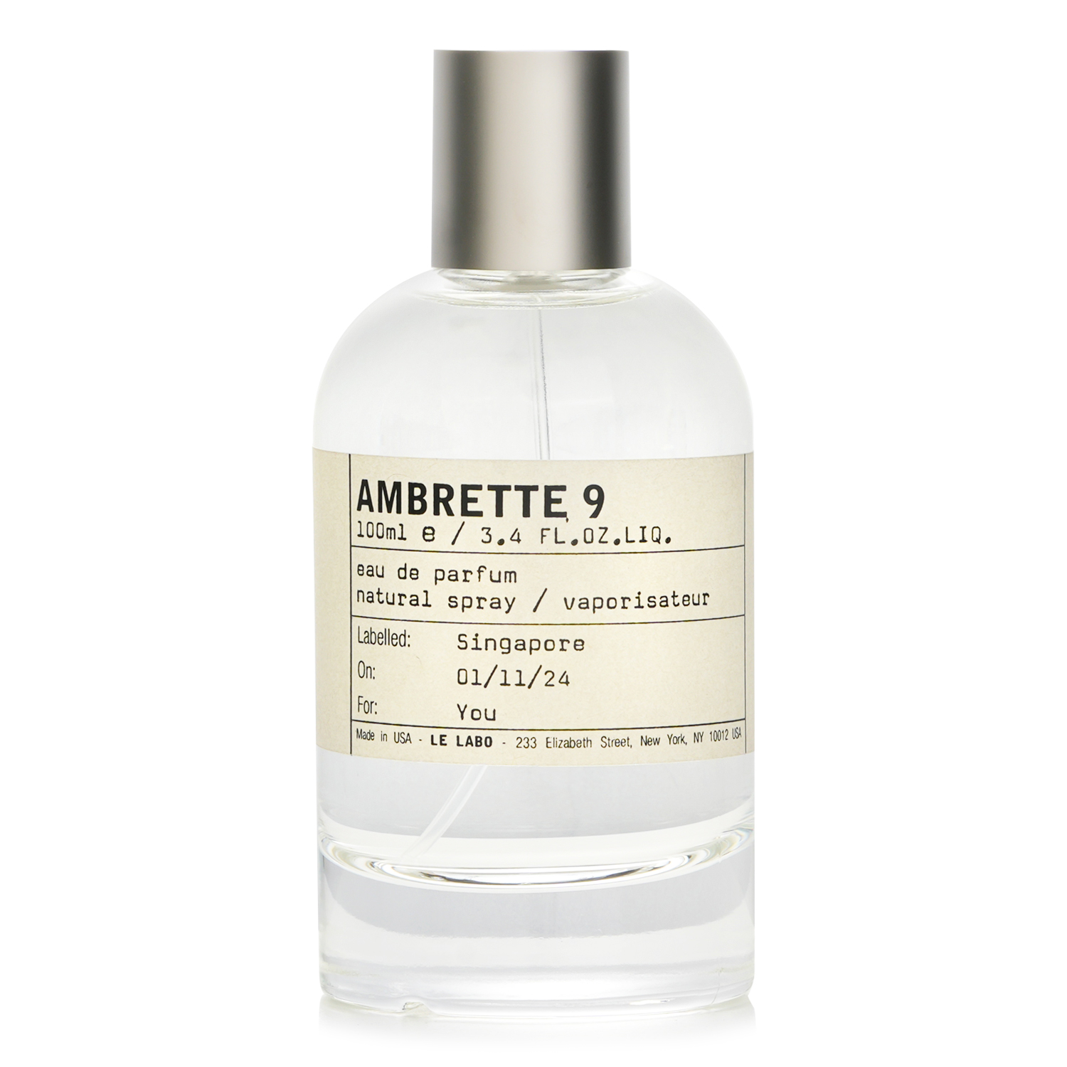 Le Labo Ambrette 9 Eau de Parfum 100ml/3.4oz