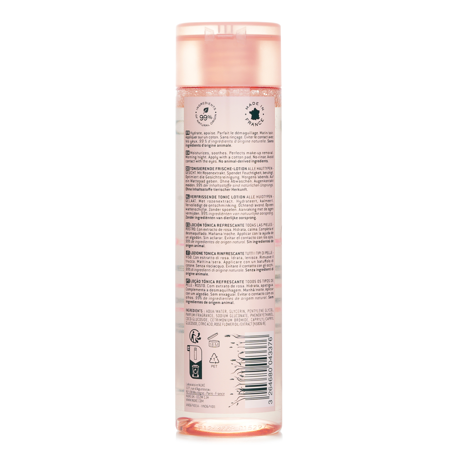 Nuxe Very Rose Refreshing Toning Lotion 200ml