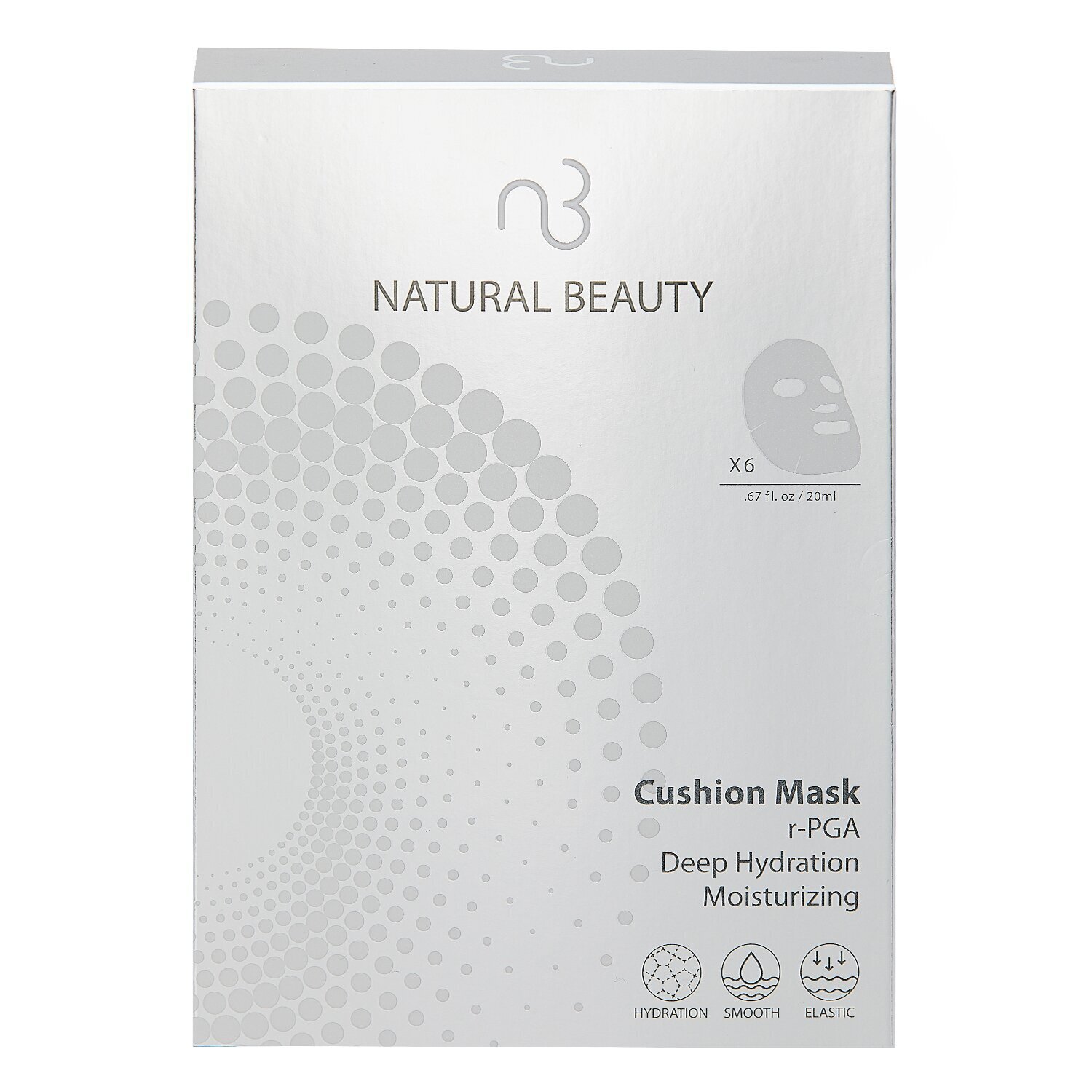 Natural Beauty r-PGA Deep Hydration Moisturizing Cushion Mask (Exp Date:6/1/2026) 6x 20ml/0.67oz