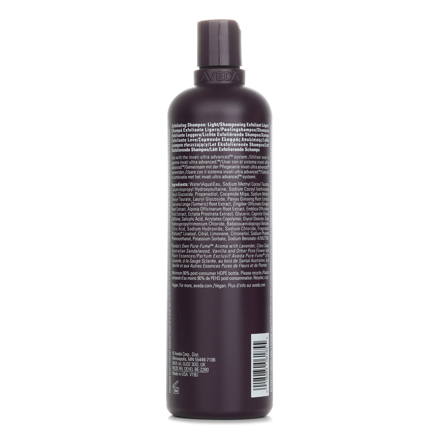 Aveda Инверти Ультра Продвинутый Отшелушивающий Шампунь Легкий (Для Редеющих Волос) 500ml
