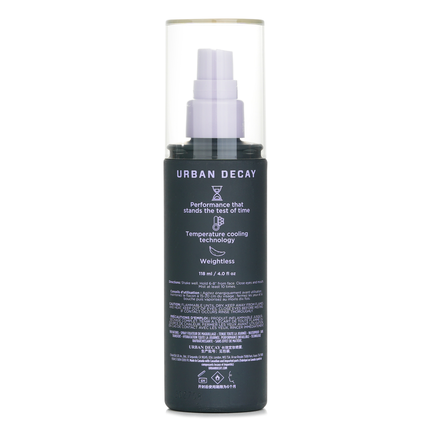 Urban Decay All Nighter Natural Finish Waterproof Makeup Setting Spray 118ml