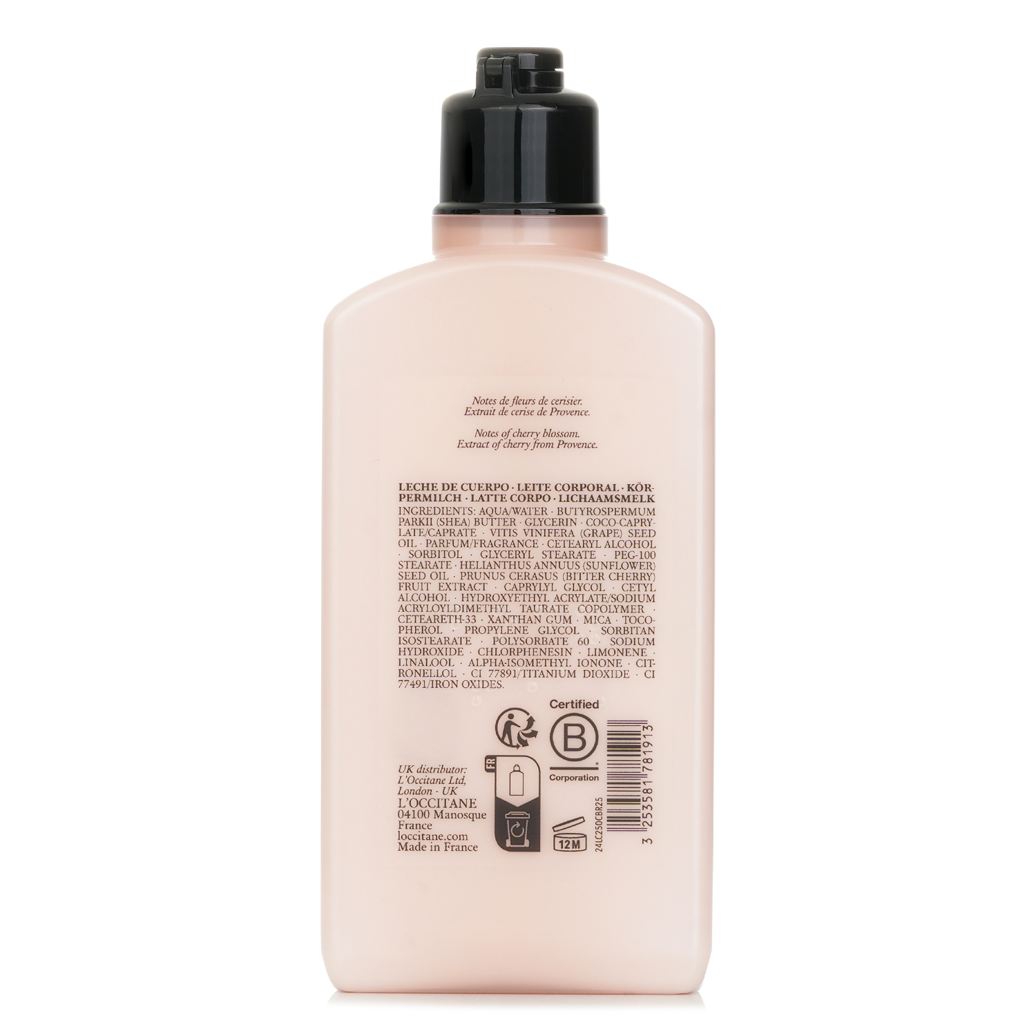 L'Occitane Fleurs de Cerisier Perfumed Body Lotion 250ml