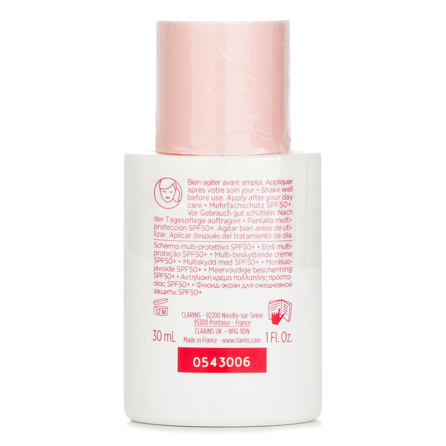 Clarins UV Plus Защита барьера кожи Мультизащитный ежедневный экран SPF 50 30ml