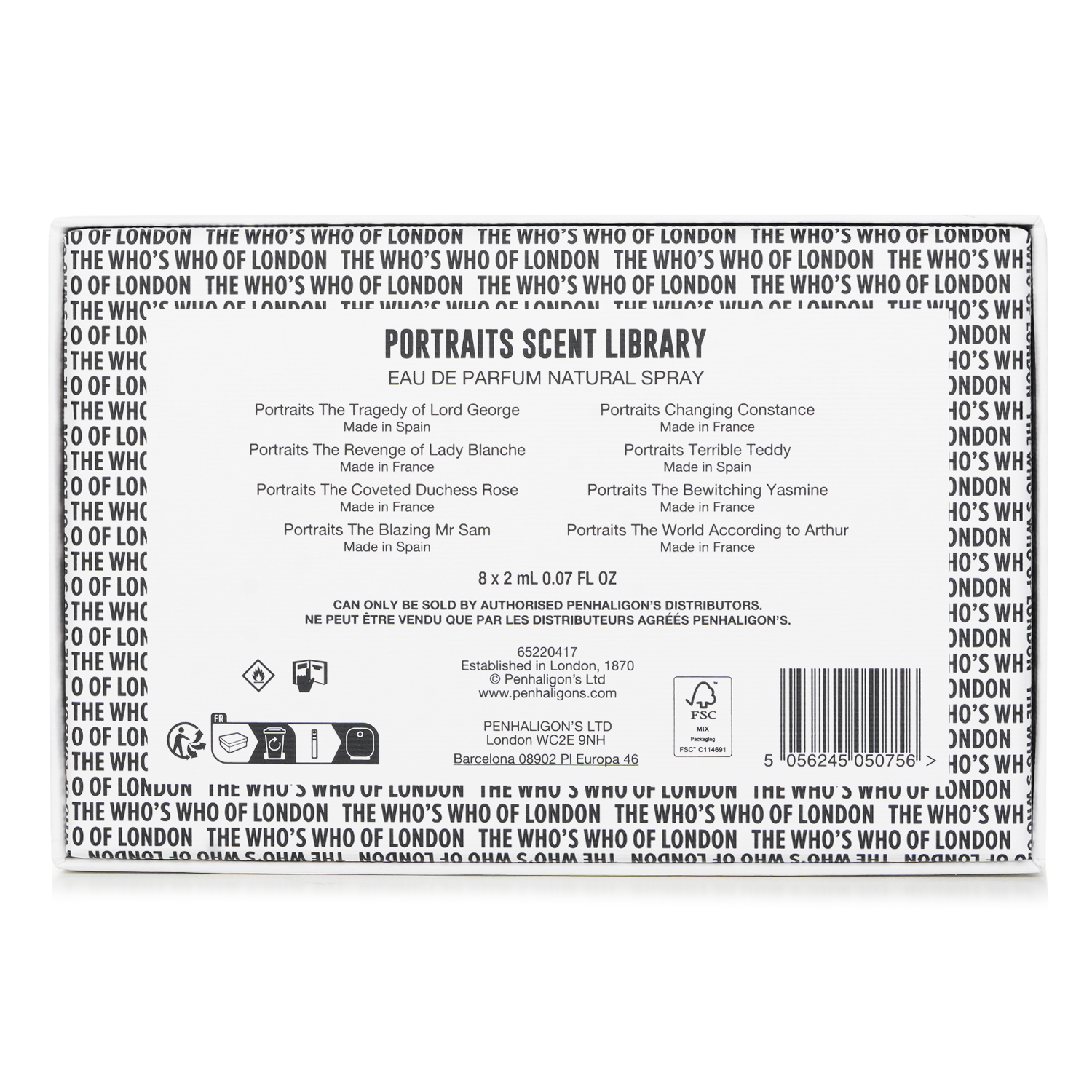 Penhaligon's Portraits Scent Library 8x2ml/0.07oz